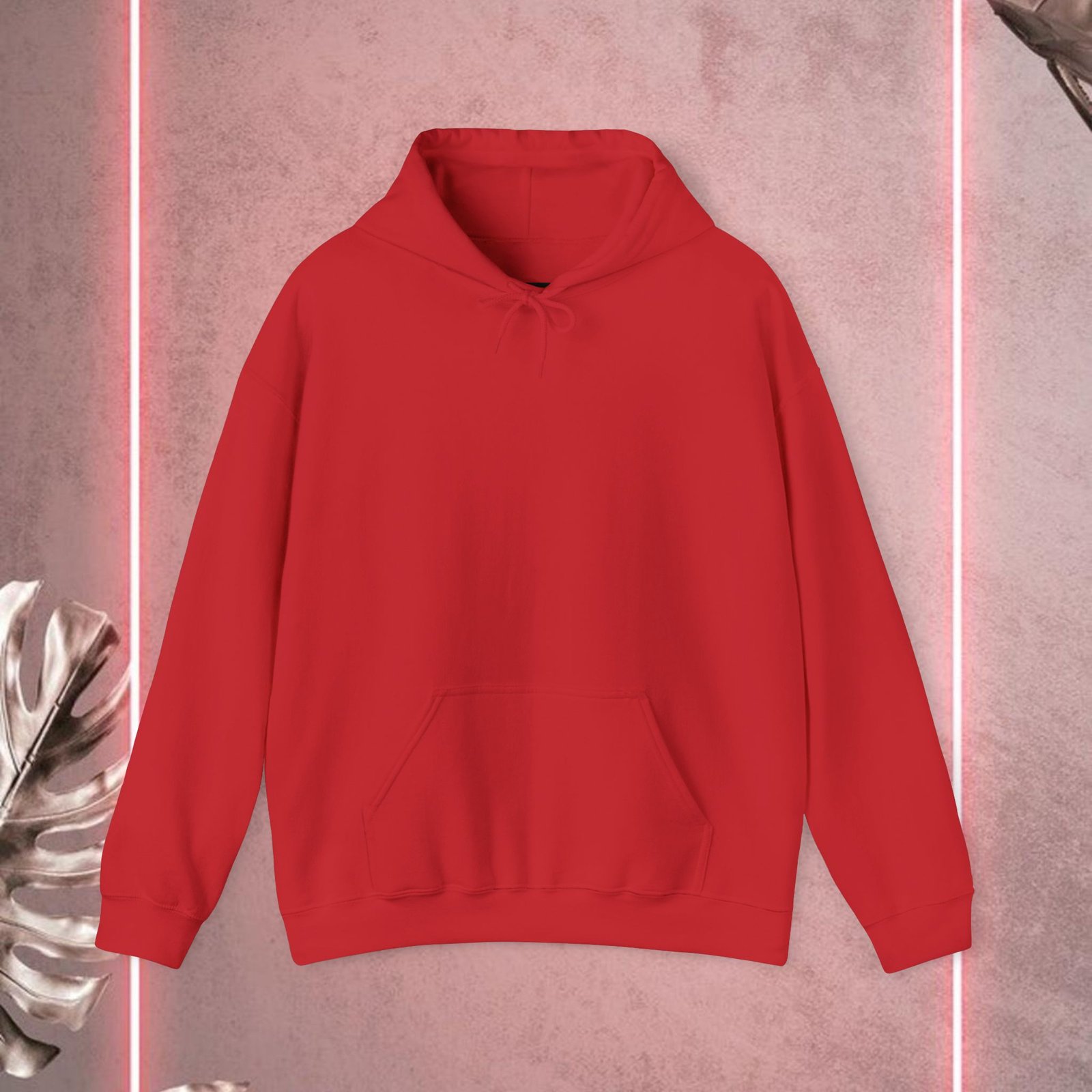 Unisex red Heavy Blend Hooded