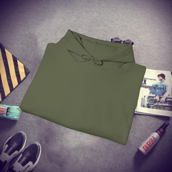 Unisex military green Heavy Blend Hooded - Image 4