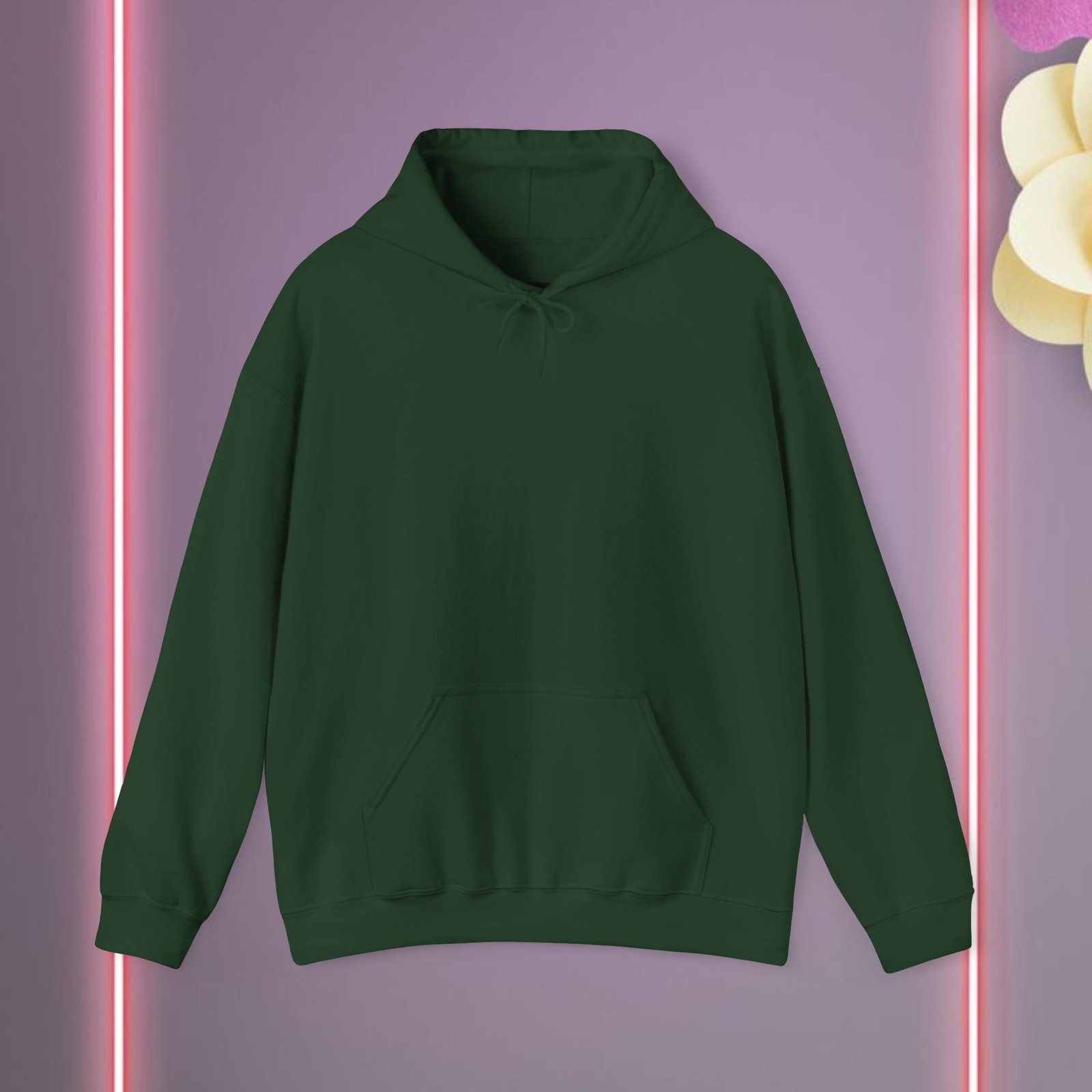 Unisex forest green Heavy Blend Hooded