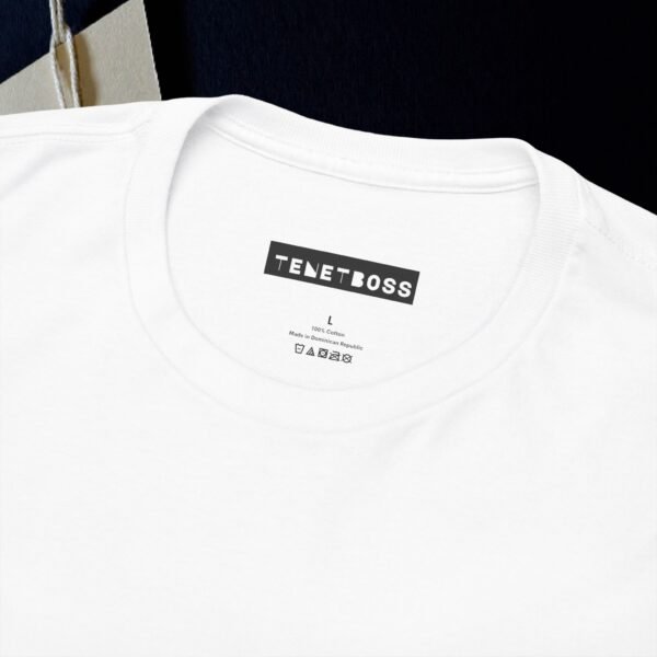 White color Unisex Tee - Image 5
