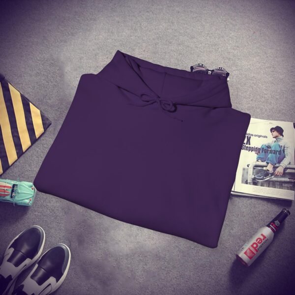 Unisex purple Heavy Blend Hooded - Image 4