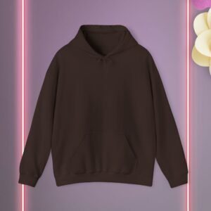 Unisex dark chocolate Heavy Blend Hooded