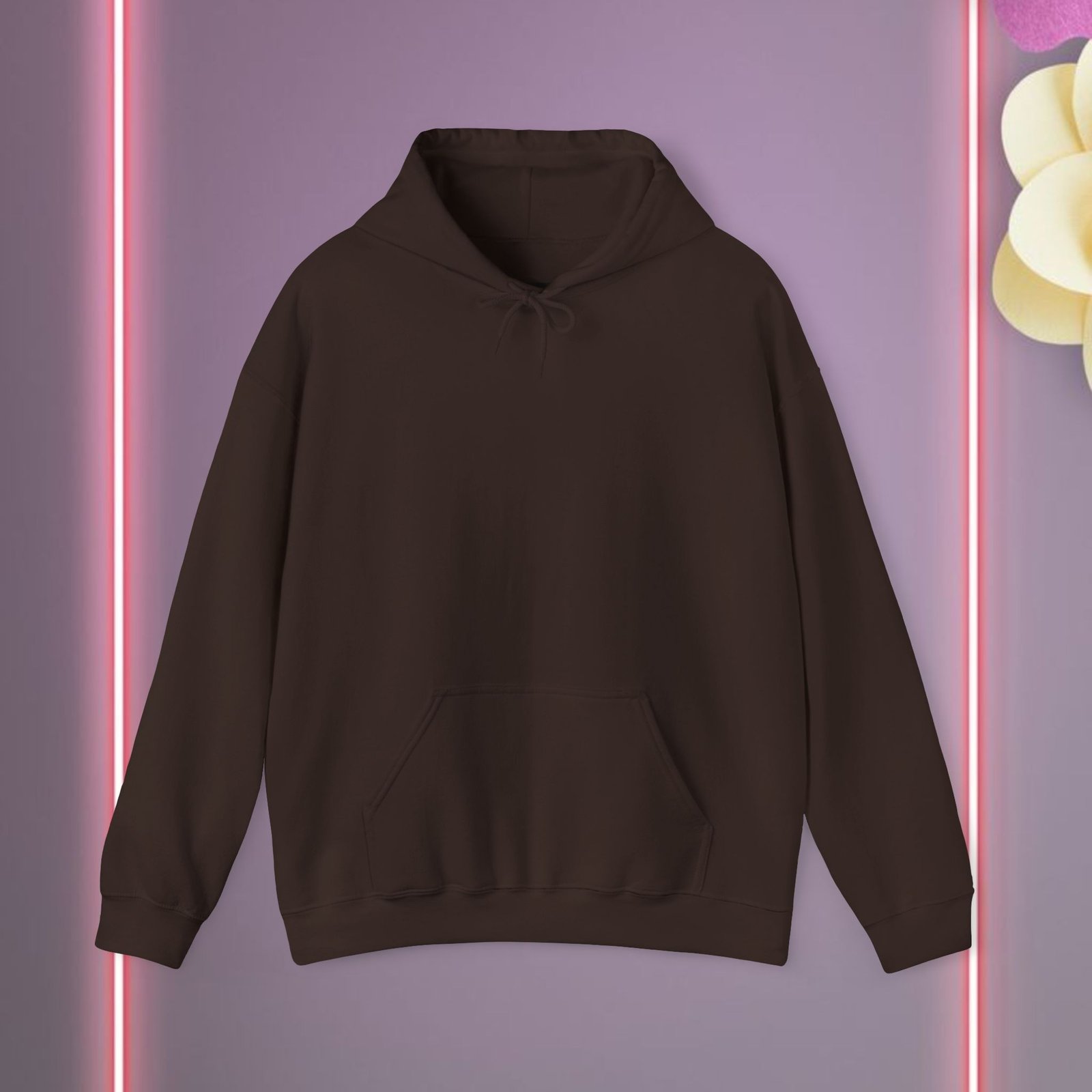 Unisex dark chocolate Heavy Blend Hooded