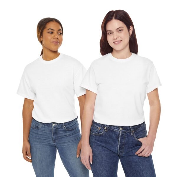 White color Unisex Tee - Image 13