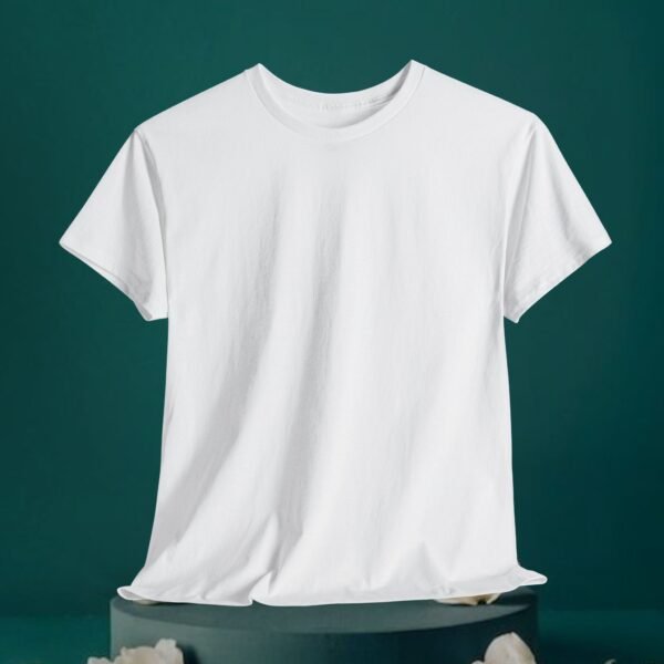White color Unisex Tee - Image 10