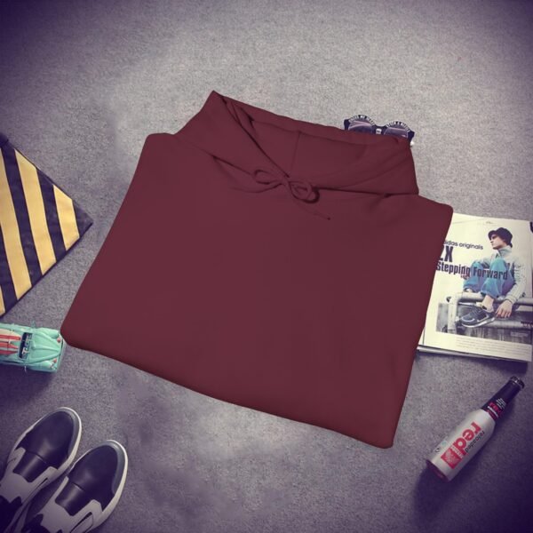 Unisex Maroon Heavy Blend Hooded - Image 4