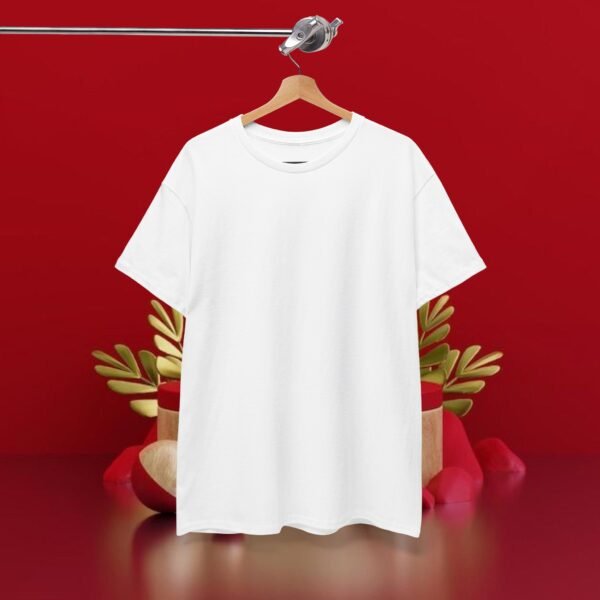 White color Unisex Tee - Image 9
