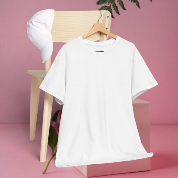 White color Unisex Tee - Image 8