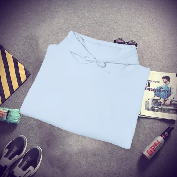 Unisex light blue Heavy Blend Hooded - Image 4