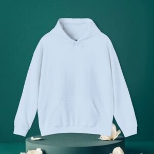 Unisex light blue Heavy Blend Hooded