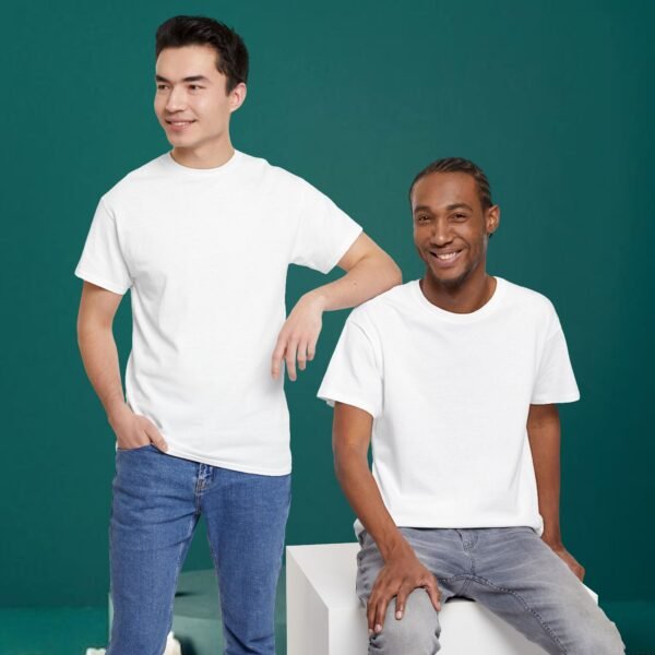 White color Unisex Tee - Image 27
