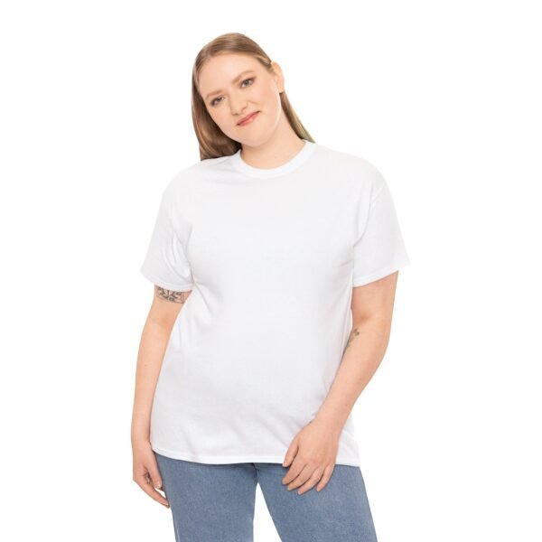White color Unisex Tee - Image 24