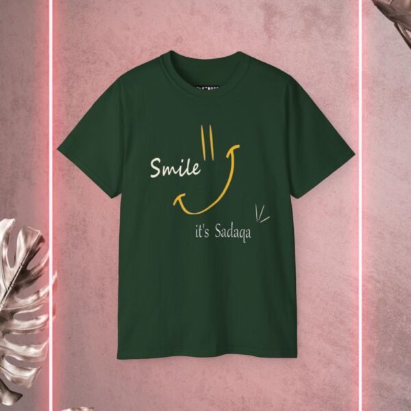 Smile is sadaqa Unisex Ultra Cotton Tee - Image 5