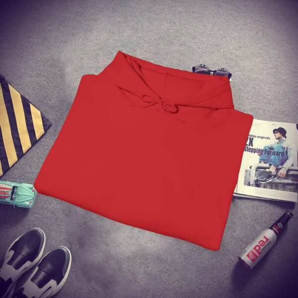 Unisex red Heavy Blend Hooded - Image 4