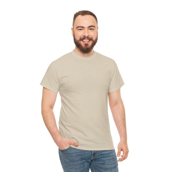 Sand color unisex Cotton Tee - Image 9