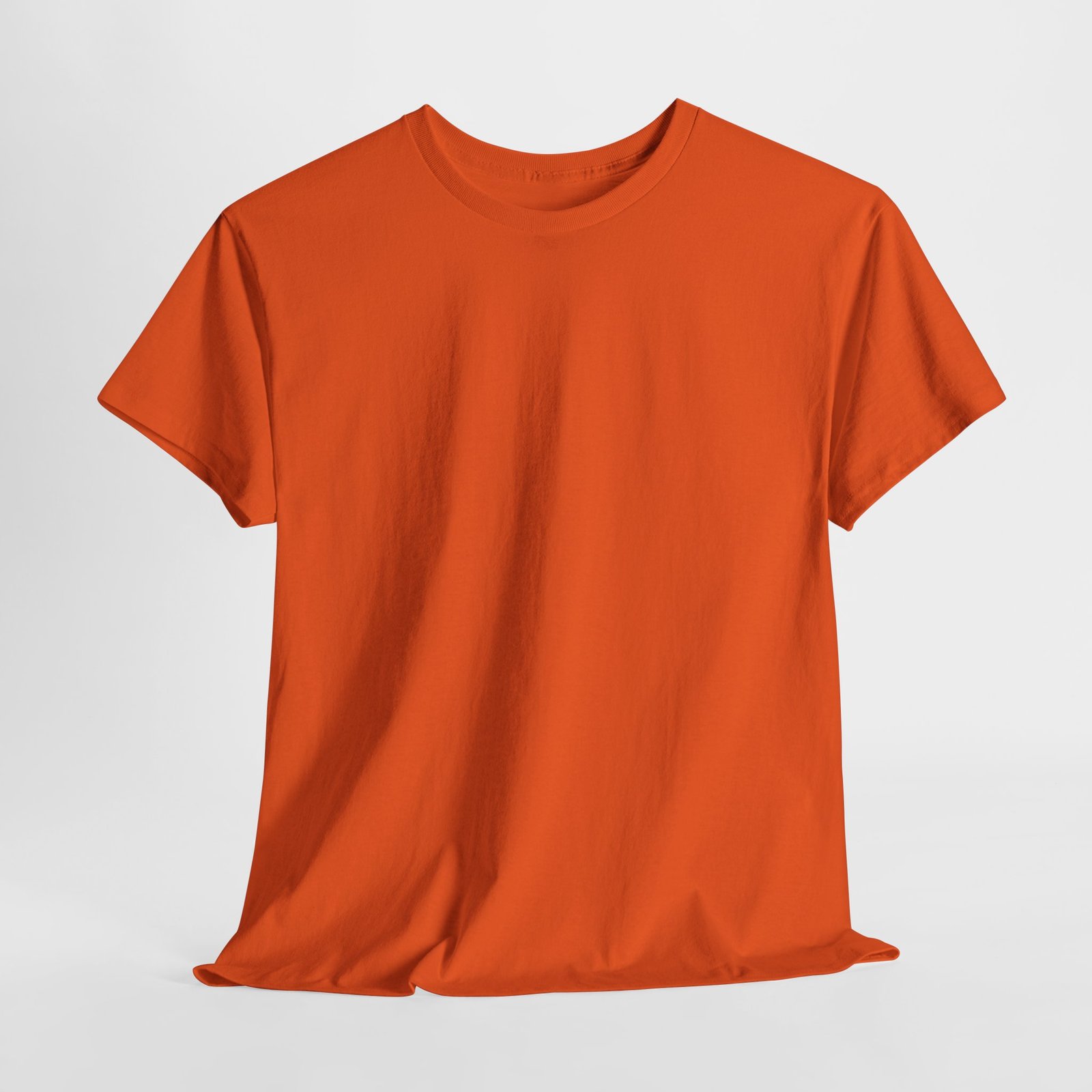 Orange color unisex Cotton Tee