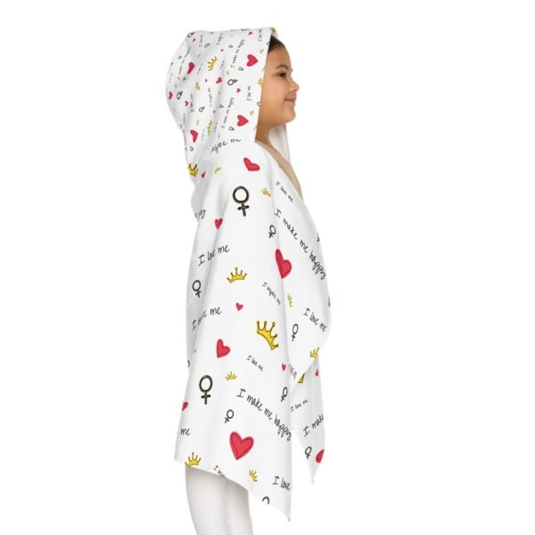 Youth Hooded Towel - 'I Make Me Happy' Design | Fun & Cozy Bath Time Accessory for Kids - Image 7