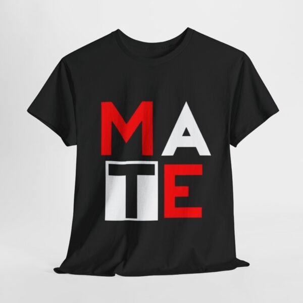 Girls Heavy Cotton Tee: Bold 'MATE' Graphic Tee for Casual Style - Image 9