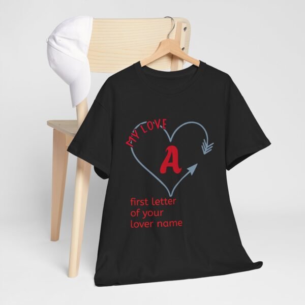 Personalized Love Letter Unisex Heavy Cotton Tee - Image 5