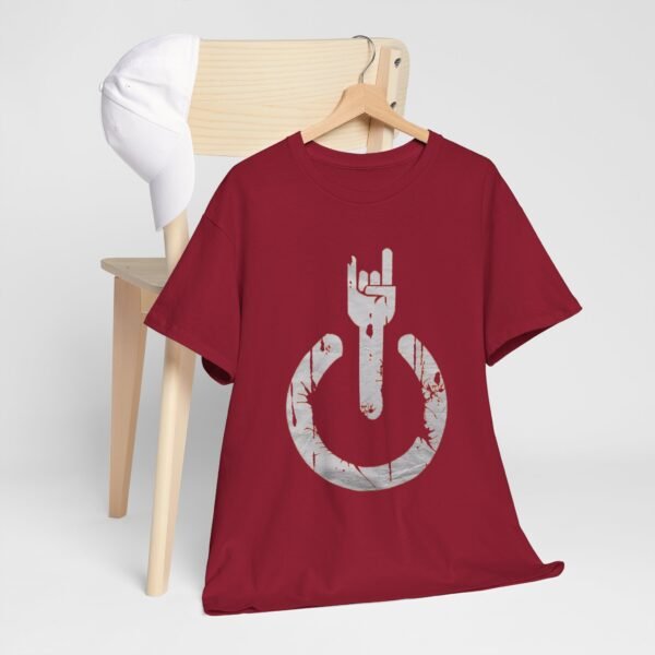 Rock On Unisex Heavy Cotton Tee - Music Lover's Graphic T-Shirt - Image 13