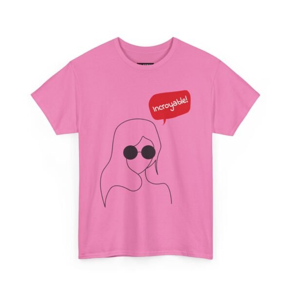 "Incredible Vibes" girls Heavy Cotton Tee - Stylish Graphic T-Shirt with Fun Sunglasses Design - Image 11