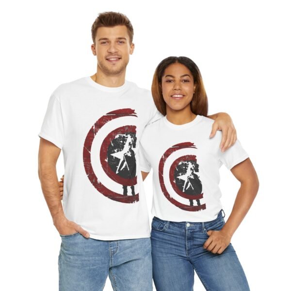 Vintage-Inspired Unisex Heavy Cotton Tee with Retro Graphic - Image 9