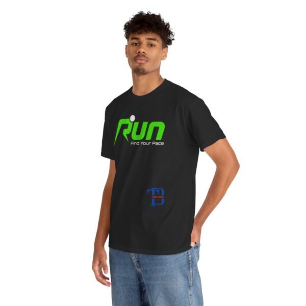 Unisex Heavy Cotton Tee - 'Run Your Pace' Motivational Fitness Shirt - Image 8