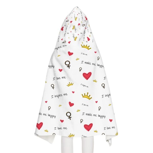 Youth Hooded Towel - 'I Make Me Happy' Design | Fun & Cozy Bath Time Accessory for Kids - Image 5
