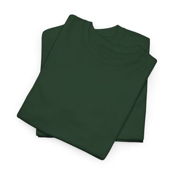 Forest Green color unisex Cotton Tee - Image 8