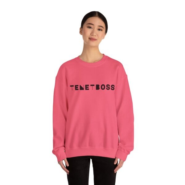 Trendy Unisex Crewneck Sweatshirt - 'TENETBOSS' Statement Piece - Image 26