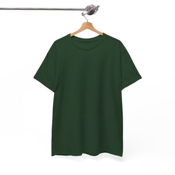 Forest Green color unisex Cotton Tee - Image 2