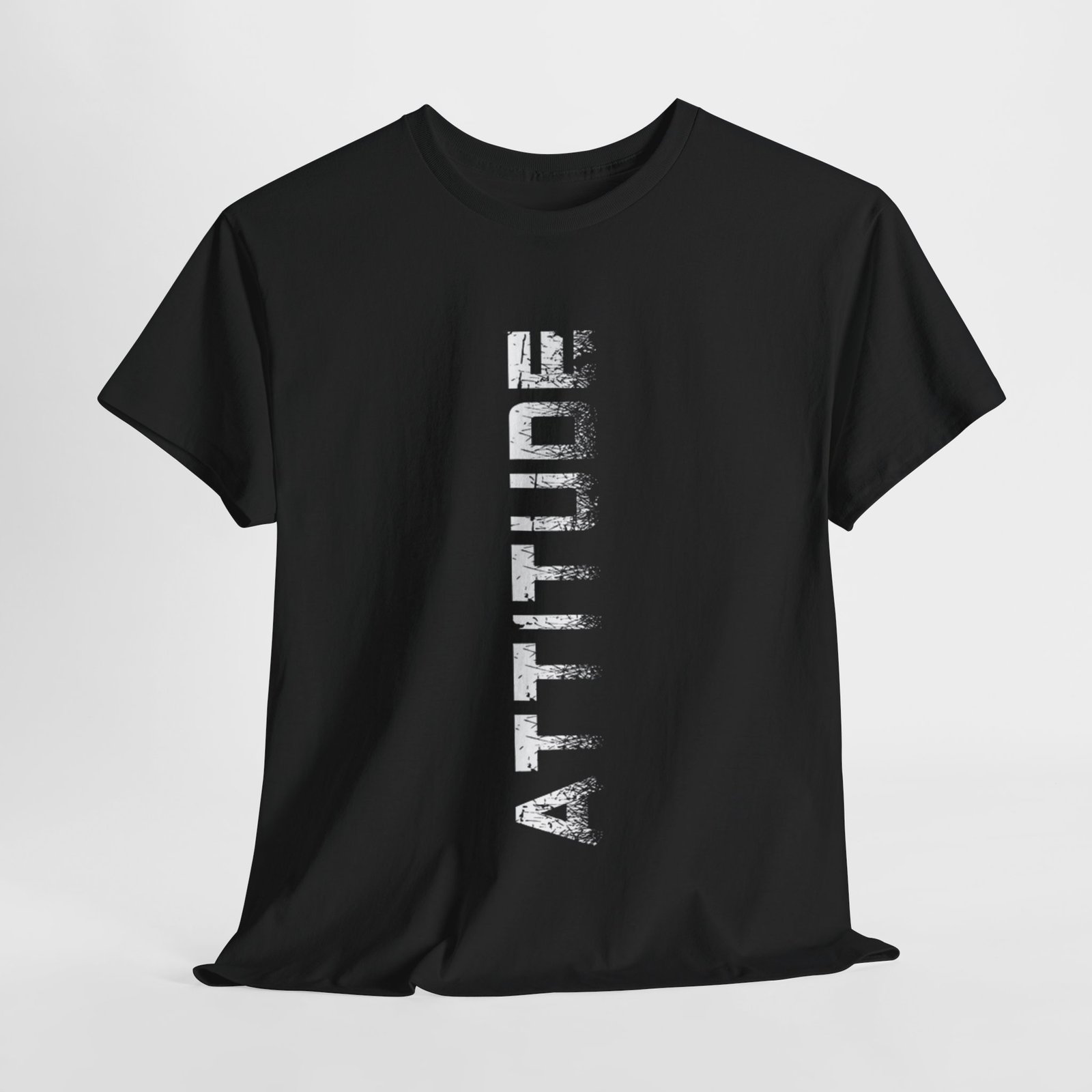Attitude Unisex Heavy Cotton Tee - Casual Streetwear Shirt