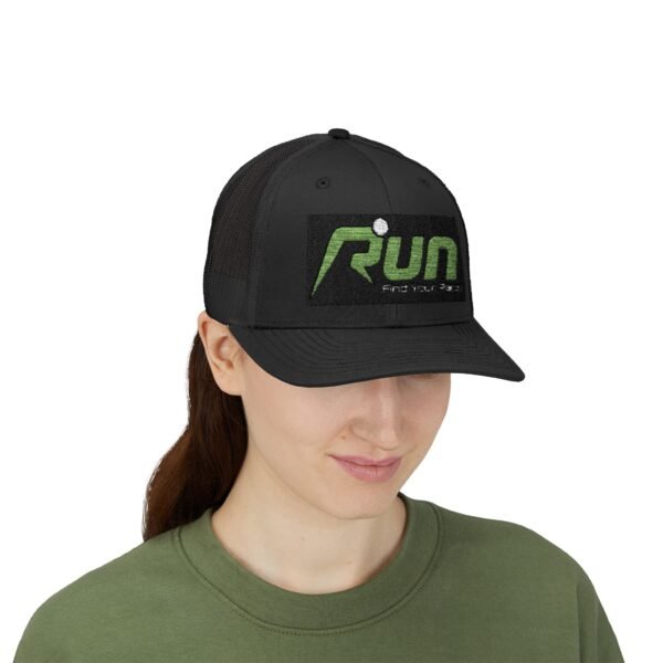 RUN Snapback Trucker Cap - Find Your Pace, Perfect for Runners and Outdoor Enthusiasts - Image 6