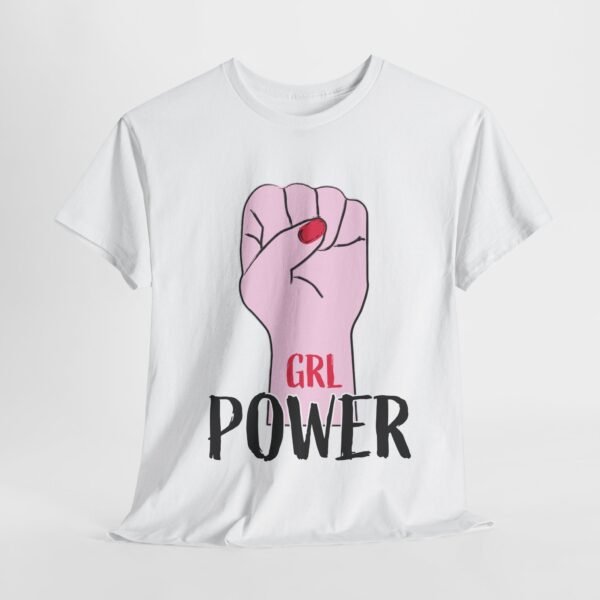 Empowered Women girls Heavy Cotton Tee - GRL POWER Graphic Shirt - Image 13