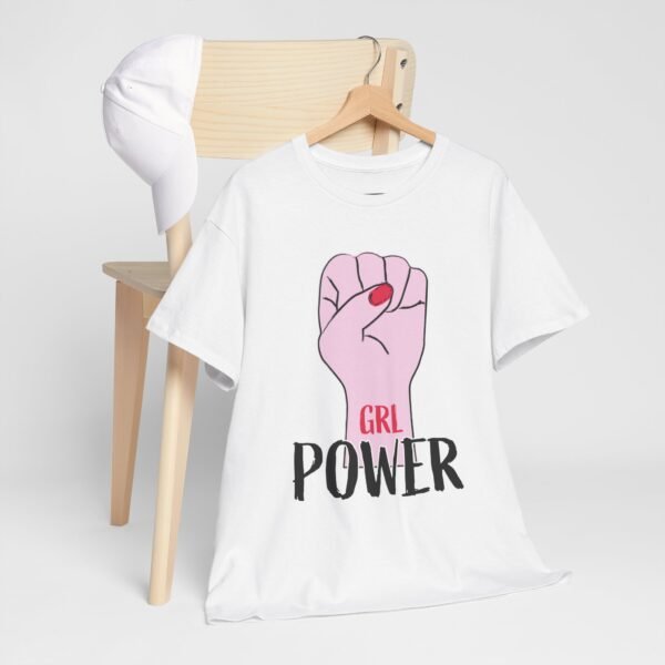 Empowered Women girls Heavy Cotton Tee - GRL POWER Graphic Shirt - Image 15