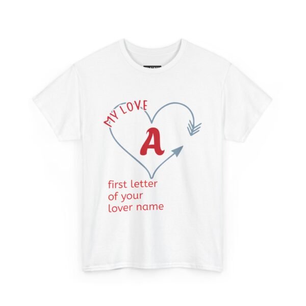 Personalized Love Letter Unisex Heavy Cotton Tee - Image 11