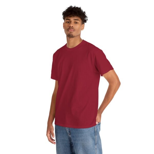 Cardinal red color unisex Cotton Tee - Image 10