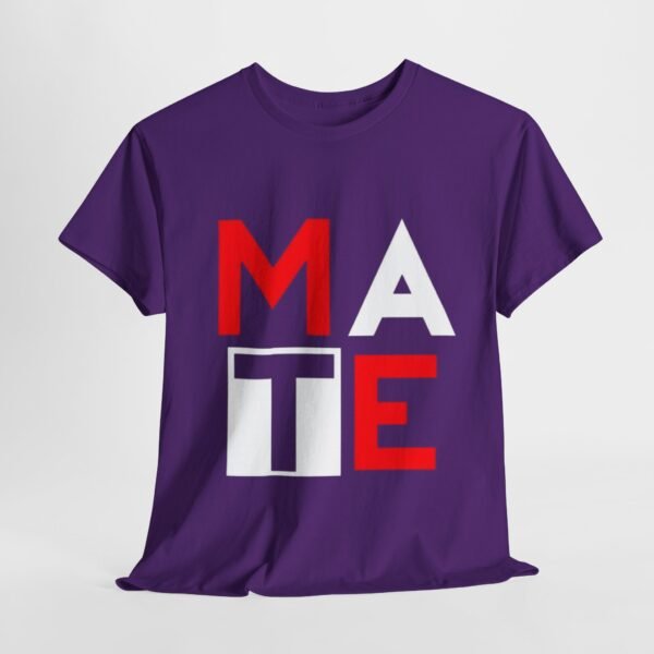 Girls Heavy Cotton Tee: Bold 'MATE' Graphic Tee for Casual Style - Image 19