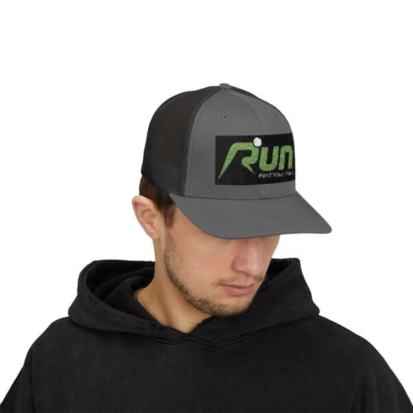 RUN Snapback Trucker Cap - Find Your Pace, Perfect for Runners and Outdoor Enthusiasts - Image 27
