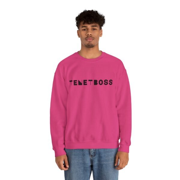 Trendy Unisex Crewneck Sweatshirt - 'TENETBOSS' Statement Piece - Image 10