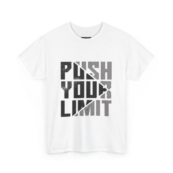 Motivational Unisex Heavy Cotton Tee - "Push Your Limit" - Image 11