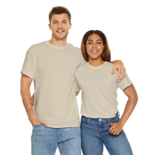 Sand color unisex Cotton Tee - Image 12