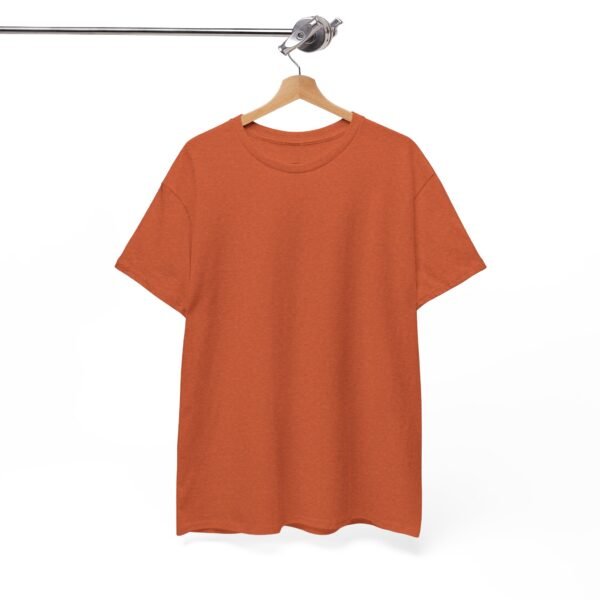 Antique Orange color unisex Cotton Tee - Image 2