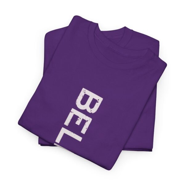 Inspirational 'BELIEVE' Unisex Heavy Cotton Tee - Image 31