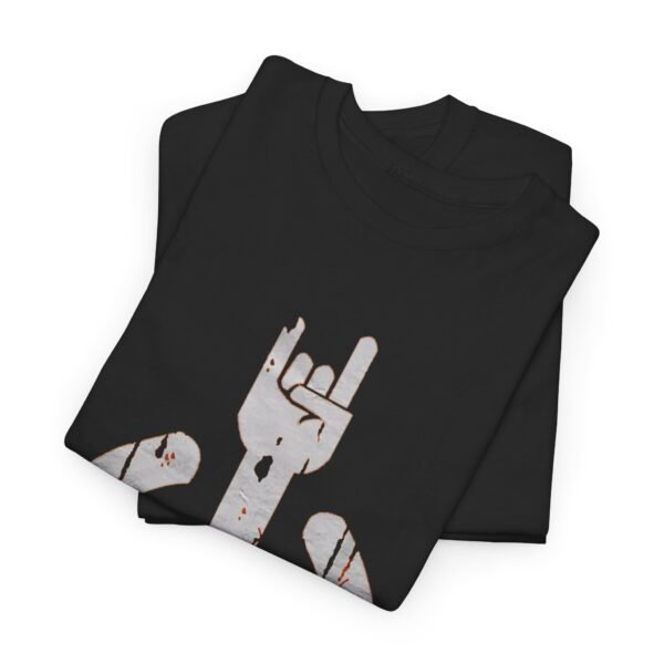Rock On Unisex Heavy Cotton Tee - Music Lover's Graphic T-Shirt - Image 8
