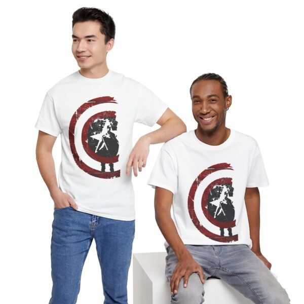 Vintage-Inspired Unisex Heavy Cotton Tee with Retro Graphic - Image 10