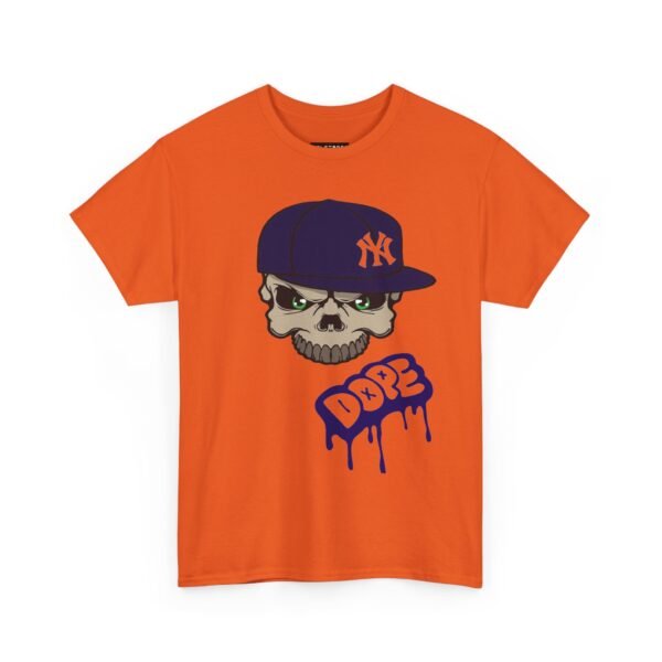 Dope Skull Unisex Heavy Cotton Tee - Streetwear Style - Image 2