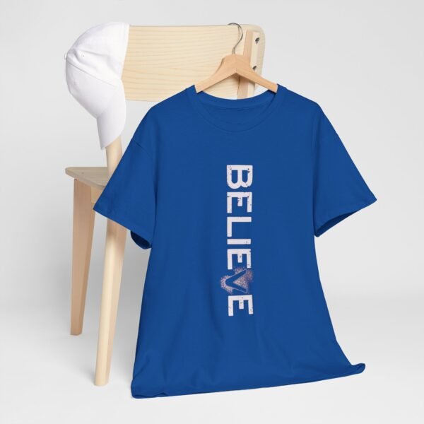 Inspirational 'BELIEVE' Unisex Heavy Cotton Tee - Image 4