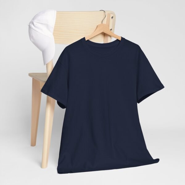 Navy color unisex Cotton Tee - Image 5