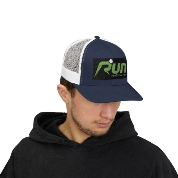 RUN Snapback Trucker Cap - Find Your Pace, Perfect for Runners and Outdoor Enthusiasts - Image 51